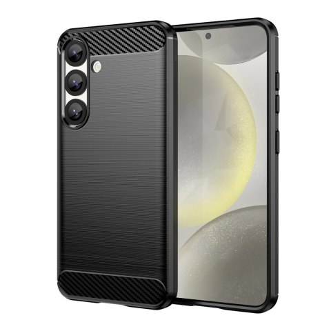 Etui Carbon Case elastyczne silikonowe na Xiaomi Redmi Note 14 5G - czarne