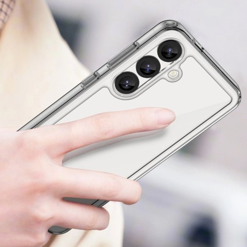 Etui Outer Space Case z żelową ramką na Xiaomi Poco F7 Pro - przezroczyste
