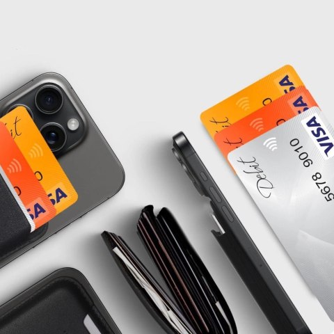Etui Tech-Protect MagWallet Magsafe z uniwersalnym magnetycznym etui na karty lub dokumenty - czarne