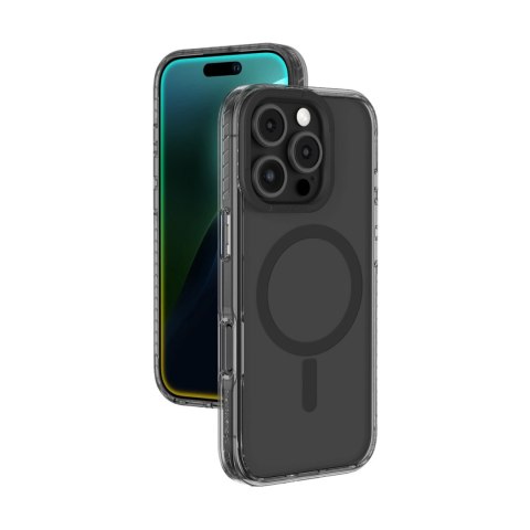 Etui silikonowe AMAZINGTHING Titan Pro Mag Case z pierścieniem magnetycznym do iPhone 16 Pro Max - czarne