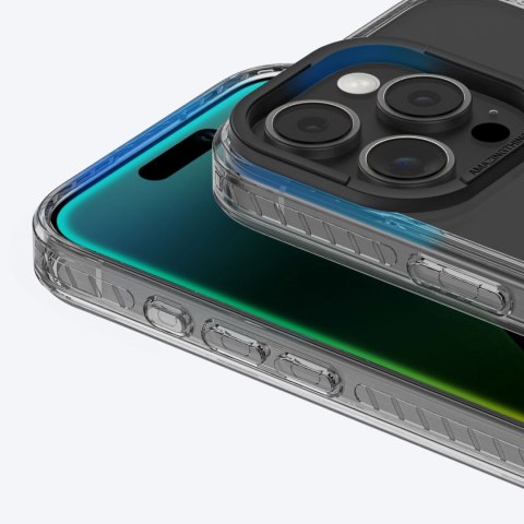 Etui silikonowe AMAZINGTHING Titan Pro Mag Case z pierścieniem magnetycznym do iPhone 16 Pro Max - czarne