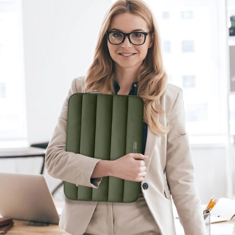 Torba Tech-Protett Fluffy na laptopa 13-14 - zielona