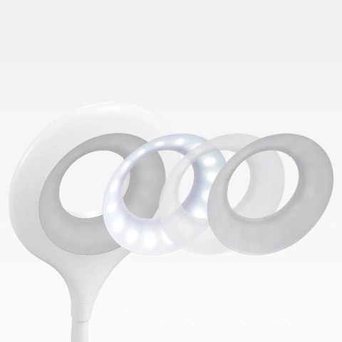 Mini lampka Wozinsky bezprzewodowa lampka LED do czytania z klipsem + kabel USB-C - biała