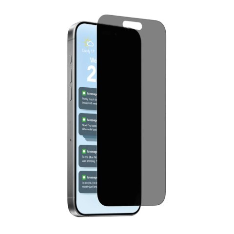 Szkło hartowane Puro Privacy prywatyzujące na iPhone 17 / iPhone 17 Pro / iPhone 16