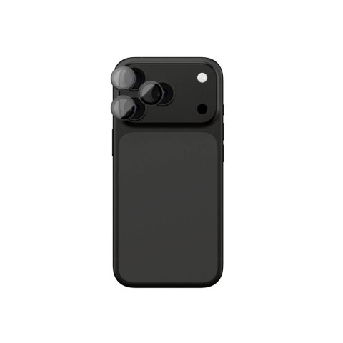 Szkło na aparat AMAZINGTHING Lens Glass na iPhone 17 Pro / Pro Max z szarą ramką aluminiową