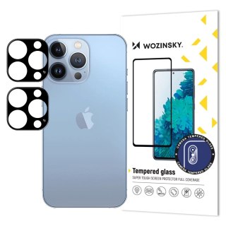 Czarne szkło na aparat Wozinsky Full Camera Glass na iPhone 17 Pro Max, zestaw 2 sztuk