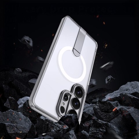 Etui Hybrid Armor X na Samsung Galaxy S26 Ultra z podstawką kompatybilne z MagSafe - przezroczyste