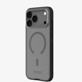 Etui Nillkin Super Frosted Shield Pro Magnetic kompatybilne z MagSafe na iPhone 17 Pro Max - półprzezroczysto-czarne