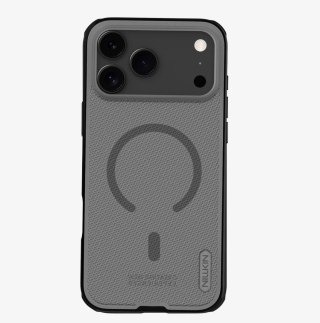 Etui Nillkin Super Frosted Shield Pro Magnetic kompatybilne z MagSafe na iPhone 17 Pro Max - półprzezroczysto-czarne