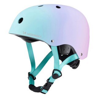Kask rowerowy BMX/hulajnoga Wozinsky 48-52 cm - gradient różowy