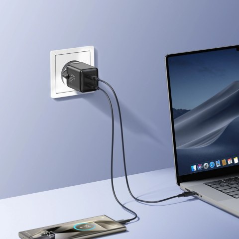 Ładowarka sieciowa Joyroom JR-TCG17 45W 2 x- USB-C (wtyczka EU) - czarna