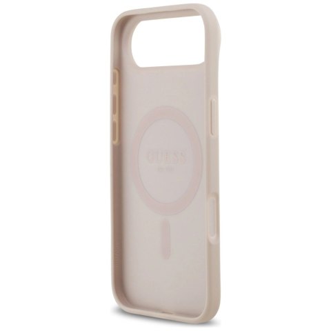Etui Guess 4G Circle Classic Logo MagSafe na iPhone Air - różowe