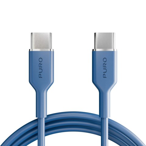 Kabel Puro Icon 60W USB-C - USB-C 1,5m - niebieski