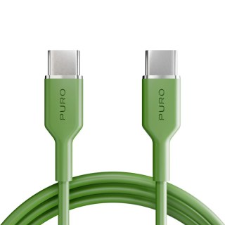 Kabel Puro Icon 60W USB-C - USB-C 1,5m - zielony