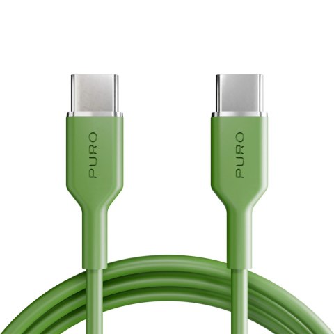 Kabel Puro Icon 60W USB-C - USB-C 1,5m - zielony