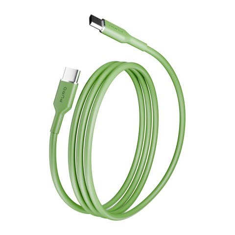 Kabel Puro Icon 60W USB-C - USB-C 1,5m - zielony