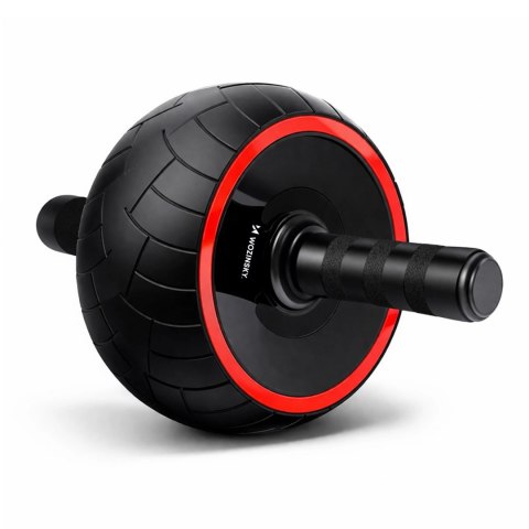 Kółko do ćwiczeń Wozinsky WKDC-17 do mięśni brzucha ab wheel z matą - czarne