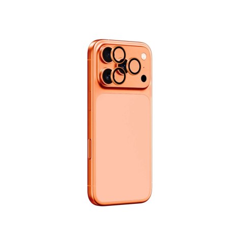 Szkło na aparat AMAZINGTHING Lens Glass na iPhone 17 Pro / Pro Max - z pomarańczową ramką