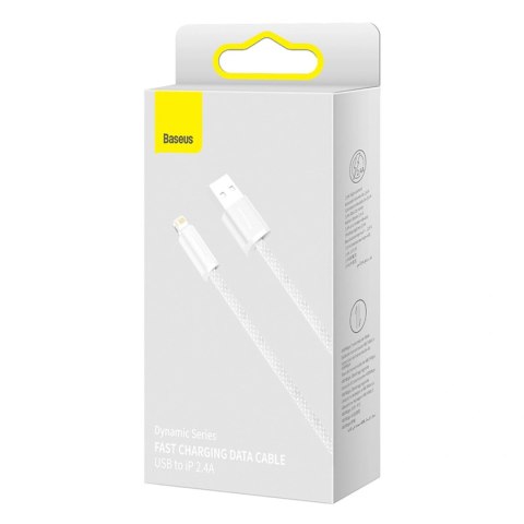 Kabel Baseus Dynamic Series 2.4A USB-A - Lightning 1m - biały