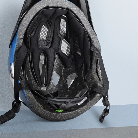 Kask rowerowy Rockbros TS-61 10110061001 dziecięcy z odpinaną szczęką rozmiar S (48-52) - niebieski