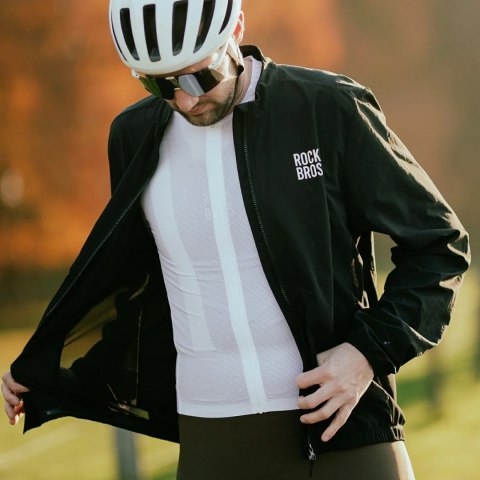 Koszulka rowerowa Rockbros YDCX008 Diamond z długim rękawem rozmiar XXL - biała