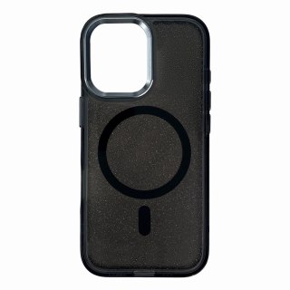 Etui Glitter Case na Samsung Galaxy A37 kompatybilne z MagSafe - czarne