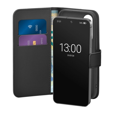 Etui ochronne Puro Eco-Leather Case na Samsung Galaxy S26 Plus z portfelem - czarne