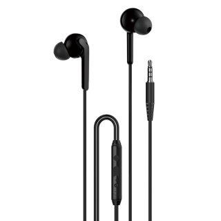 Słuchawki dokanałowe Dudao X3+ przewodowe minijack 3,5mm - czarne