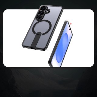 Etui Hybrid Armor X na Samsung Galaxy A57 z podstawką kompatybilne z MagSafe - czarne