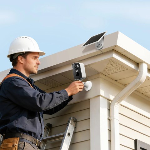 Kamera zewnętrzna Dreame Navo Care SE 1 Outcam z panelem solarnym - biała