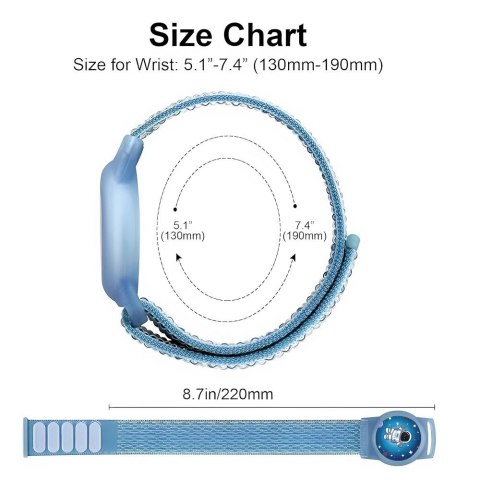 Pasek Tech-Protect Nylon na Apple AirTag 1 / 2 - różowy
