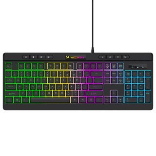 Klawiatura przewodowa Wozinsky WKG-1044 gamingowa membranowa z podświetleniem RGB - czarna