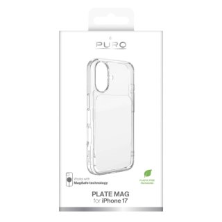 Etui Puro Plate Mag na iPhone 17 kompatybilne z MagSafe - białe