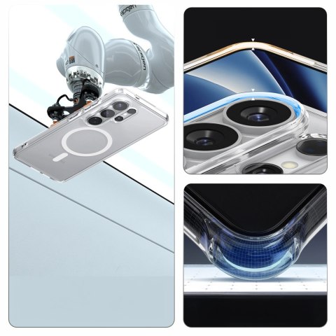 Etui Spigen Ultra Hybrid Mag MagSafe na Samsung Galaxy S26 Ultra - przezroczysto-białe