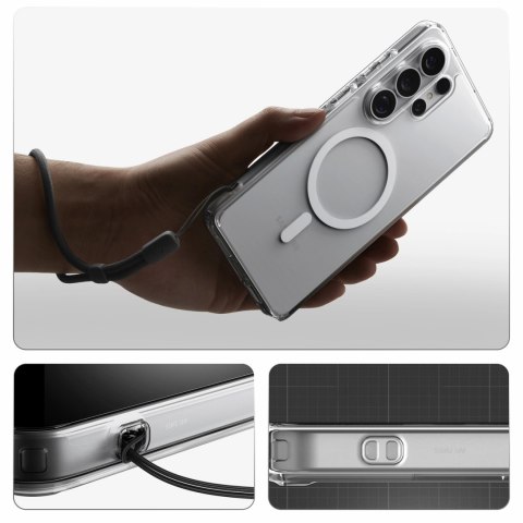 Etui Spigen Ultra Hybrid Mag MagSafe na Samsung Galaxy S26 Ultra - przezroczysto-białe
