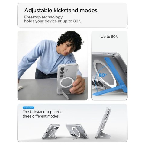 Etui Spigen Ultra Hybrid S Mag MagSafe na Samsung Galaxy S26+ - przezroczysto-białe