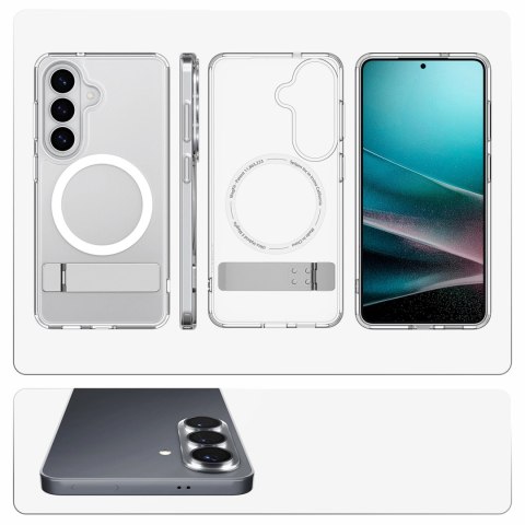 Etui Spigen Ultra Hybrid S Mag MagSafe na Samsung Galaxy S26+ - przezroczysto-białe