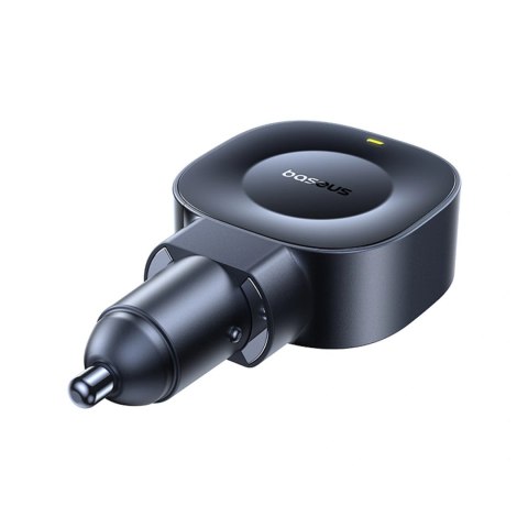Ładowarka samochodowa Baseus PrimeTrip VR2 45W + 45W ze zwijanym kablem USB-C - czarna