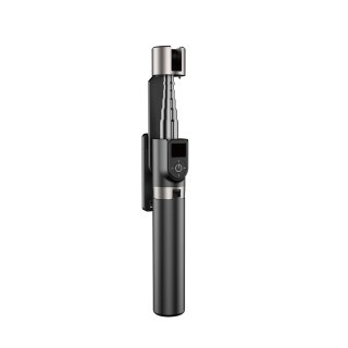 Selfie stick Dudao F18 1,1 m ze statywem i pilotem Bluetooth - czarny