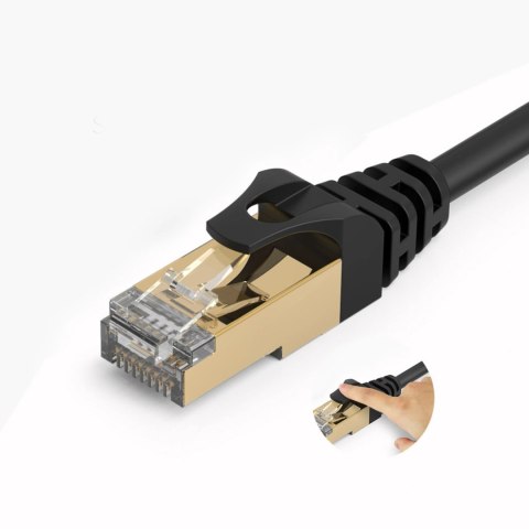 Kabel sieciowy Ethernet Orico PUG-C7 CAT7 10Gbps RJ45 internetowy LAN okrągły 5 m - czarny