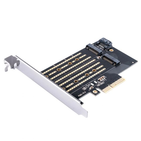 Karta rozszerzeń Orico PDM2 PCI-E 3.0 x4 do dysków M.2 NVMe i SATA - czarna