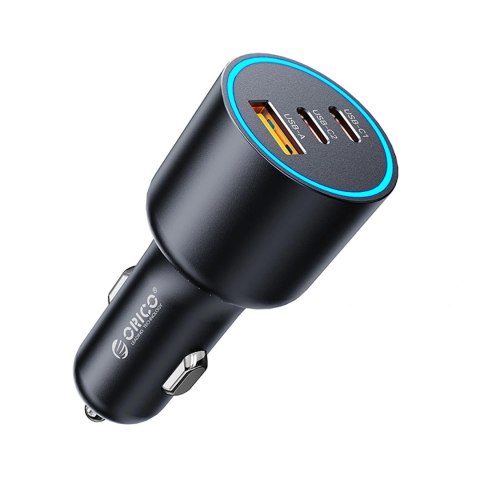 Ładowarka samochodowa Orico HyperDrive 165W USB-A + 2x USB-C - czarna