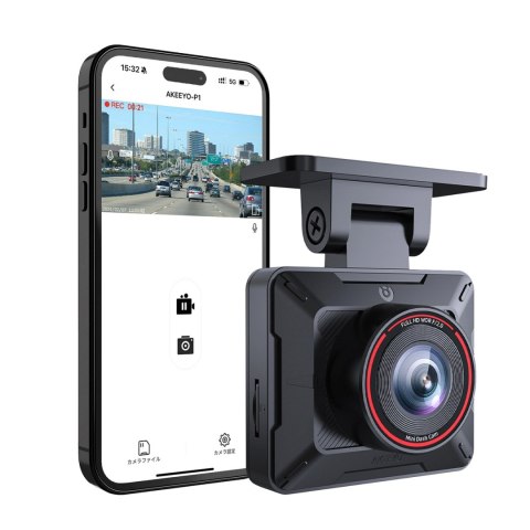 Kamera samochodowa AKEEYO P1 wideorejestrator FullHD 30fps - czarna
