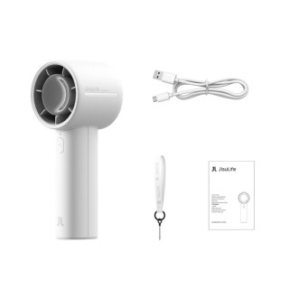 Mini wentylator Jisulife Handheld Fan 10 4000mAh przenośny wiatraczek USB - szary