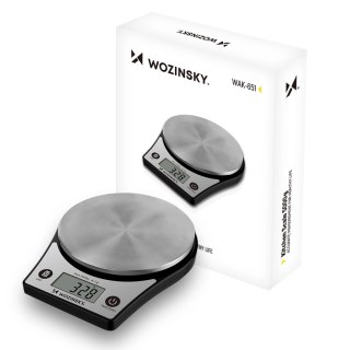 Waga kuchenna Wozinsky WAK-651 z wyświetlaczem LCD do 5 kg - czarna