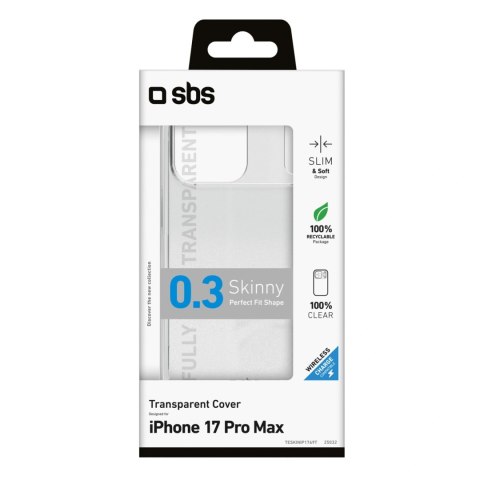 Etui SBS Skinny Cover na iPhone 17 Pro Max - przezroczyste