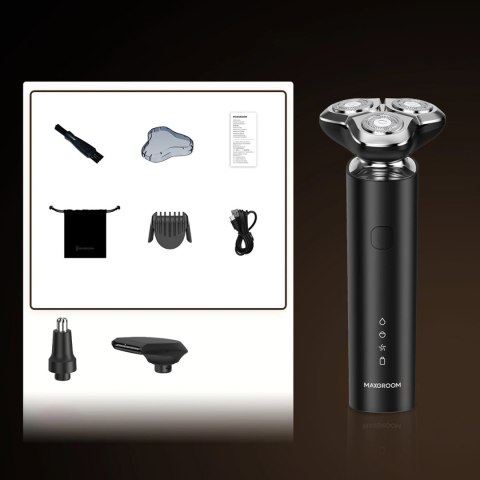 Golarka elektryczna MAXGROOM BS-8012A 3w1 - czarna