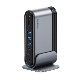 Stacja dokująca USB-C Baseus UnionJoy 2xHDMI4K@60Hz 1xDP4K@60Hz 3xUSB-A3.0 2xUSB-C3.0 2xUSB-A2.0 1xRJ45 PD PC 1xSD+TF 1x3.5mm mi