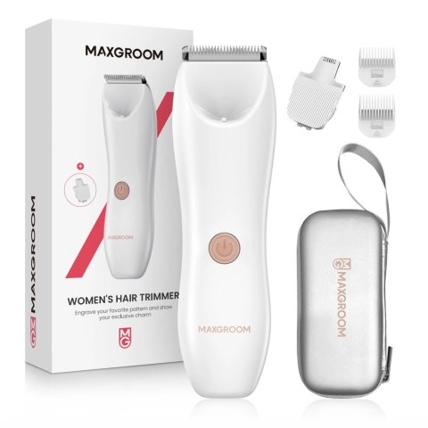 Trymer damski MAXGROOM RFCD-9082 2w1 do ciała i twarzy - biały