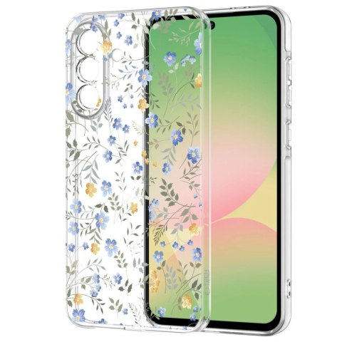 Etui Tech-Protect FlexAir na Samsung Galaxy A27 - przezroczysto-kwiatowy